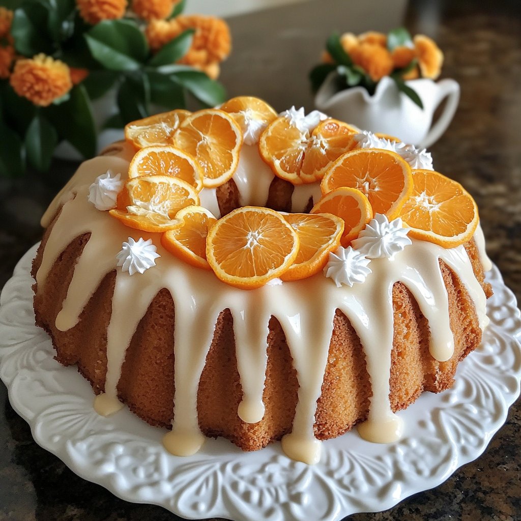 Orange Blossom Bundt Cake