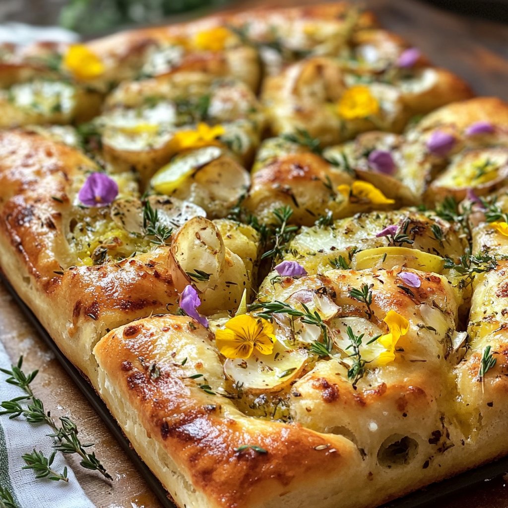 Easter Garden Focaccia