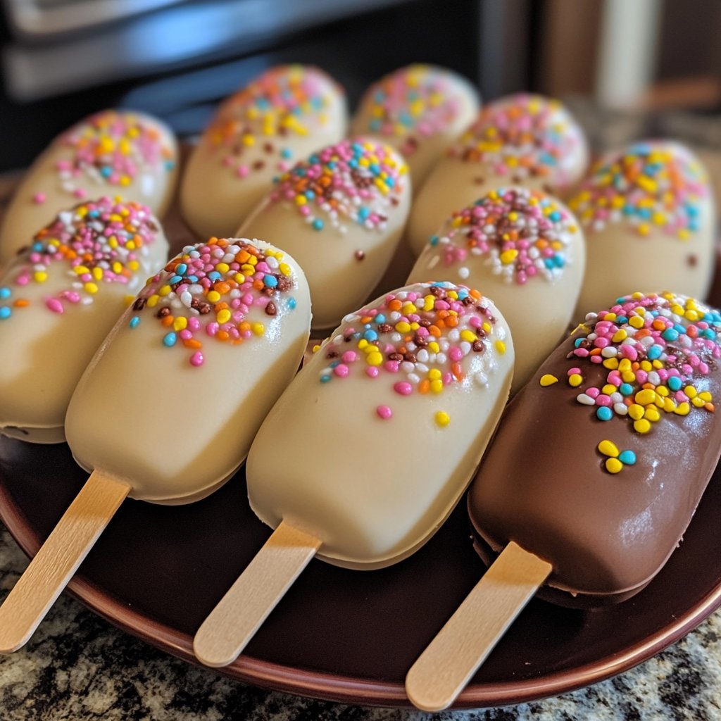 Vanilla Bean Easter Egg Popsicles