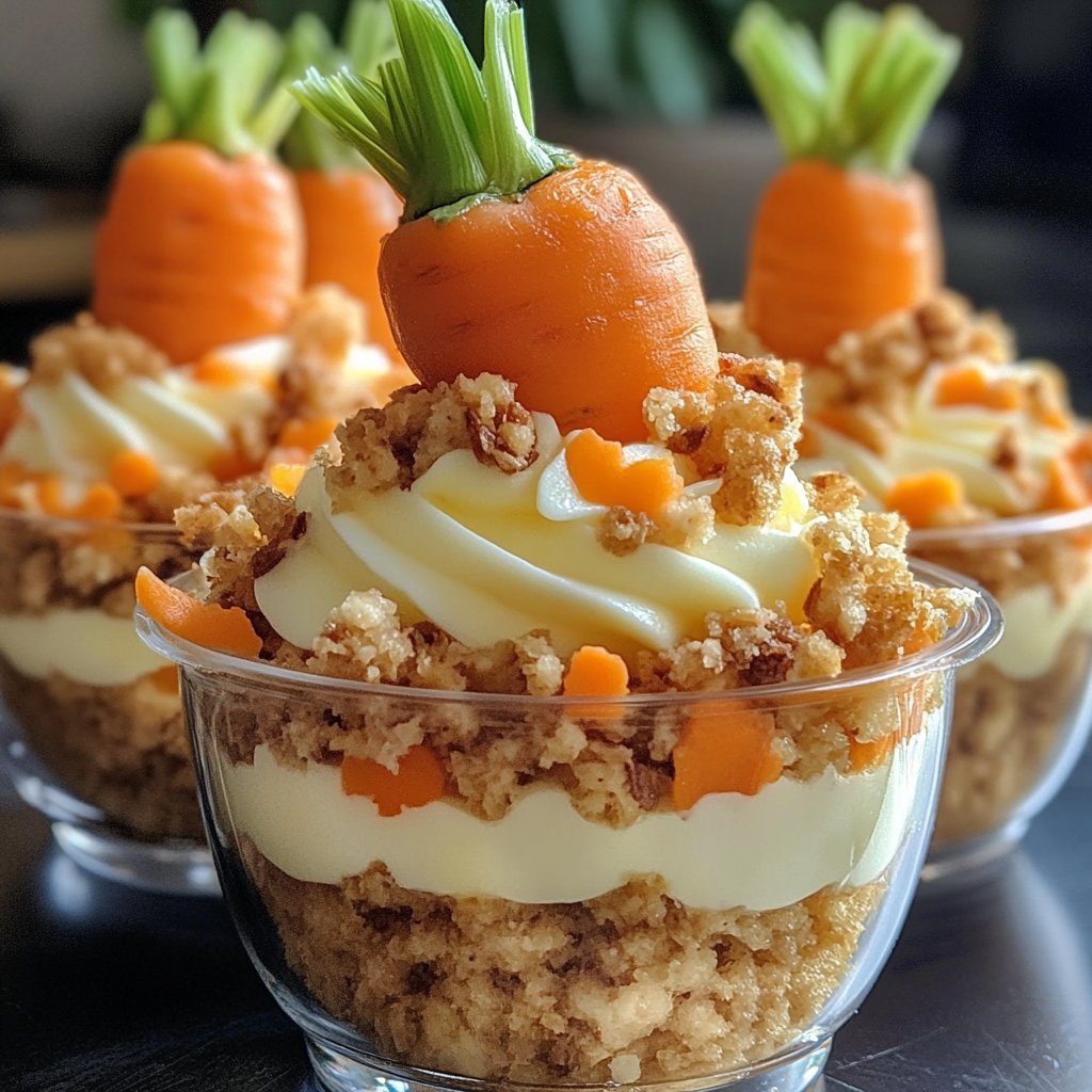 Carrot Patch Pudding Cups