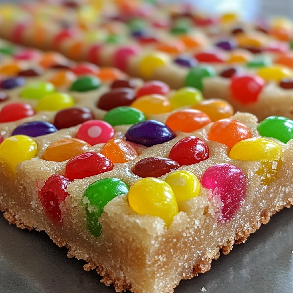 Jelly Bean Sugar Cookie Bars