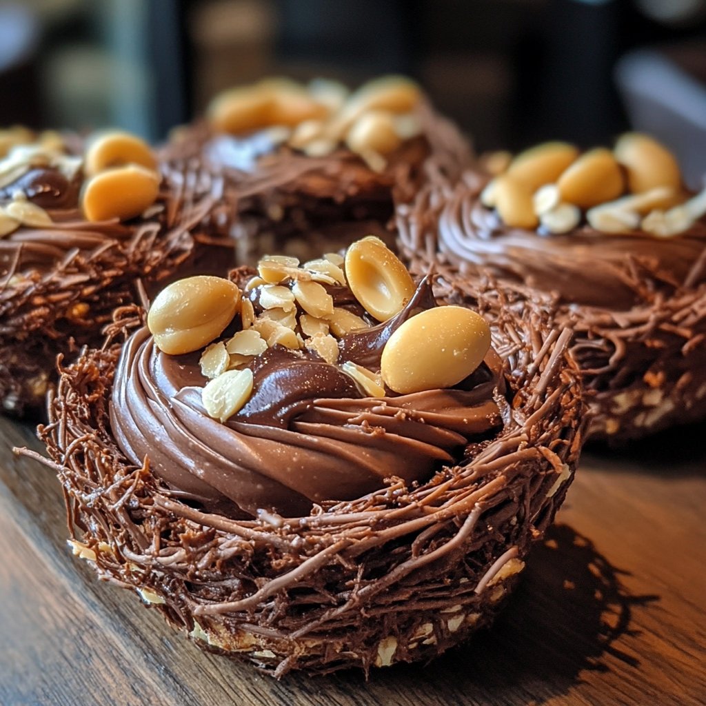 Chocolate Peanut Butter Bird’s Nests