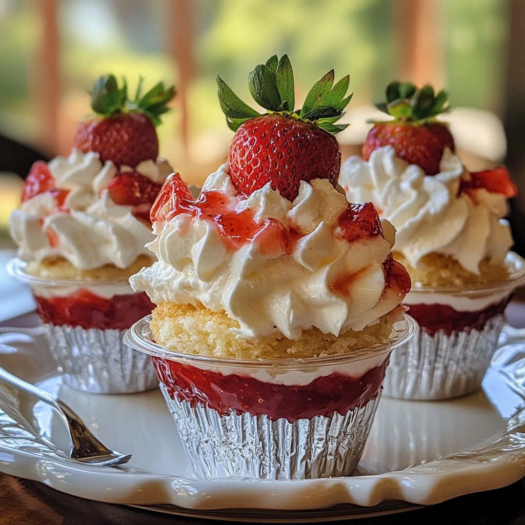 Strawberry Shortcake Brunch Cups for Mom
