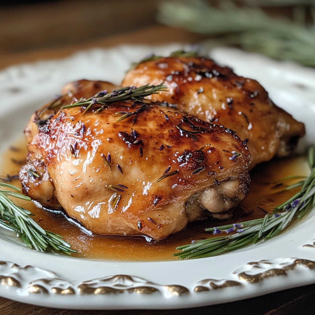 Lavender Honey Glazed Chicken