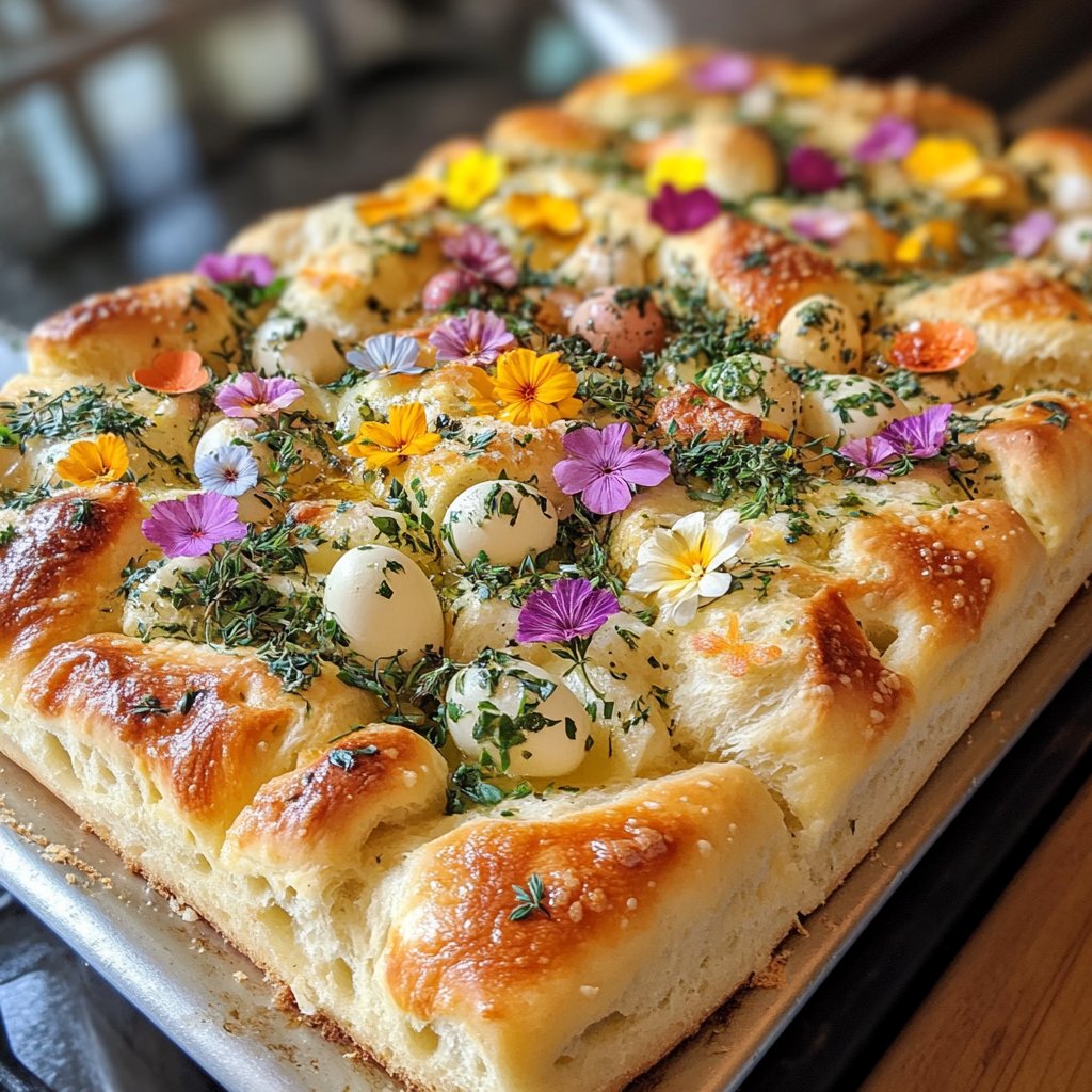 Easter Garden Focaccia