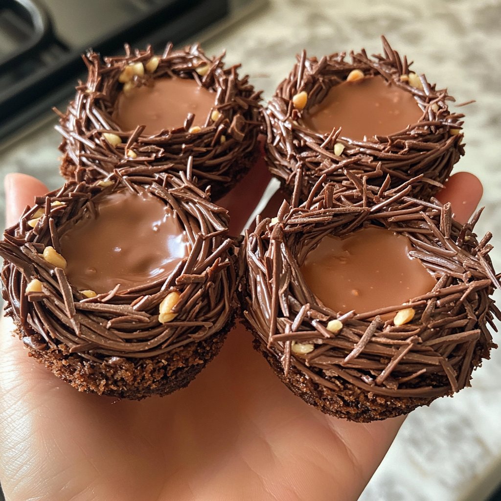 Chocolate Peanut Butter Bird’s Nests