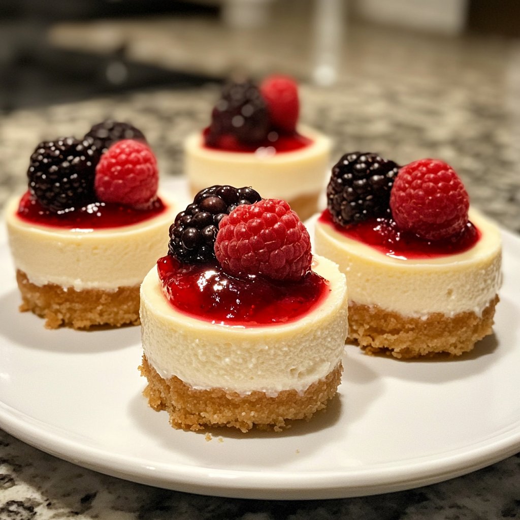 Mini Cheesecakes with Berry Topping – A Mother’s Day Treat