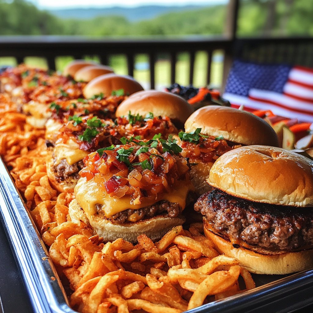 All-American Burger Sliders for Memorial Day