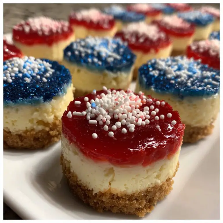 Independence Day Cheesecake Bites
