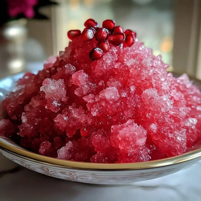 Pomegranate Granita – Light & Refreshing Summer Dessert