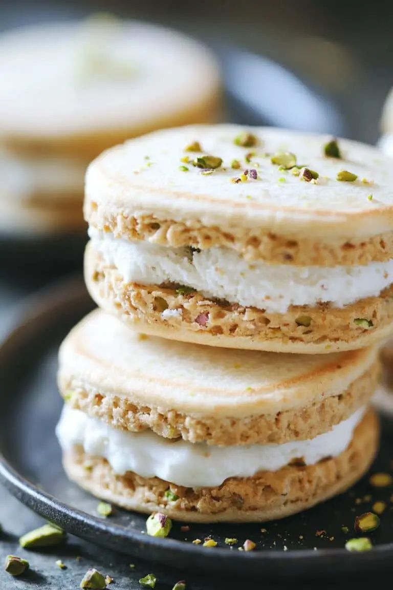 Ricotta Pistachio Ice Cream Sandwiches – Creamy & Nutty Treat