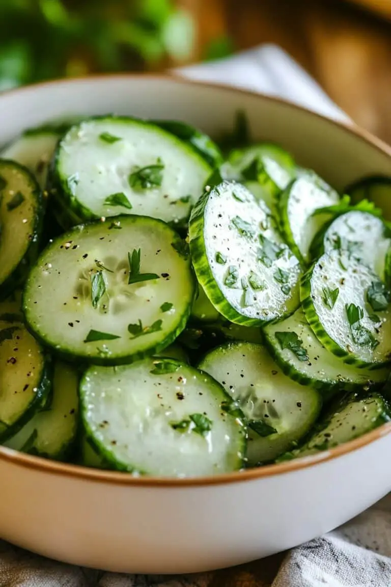 Cucumber Vinegar Salad – Quick Summer Side Dish