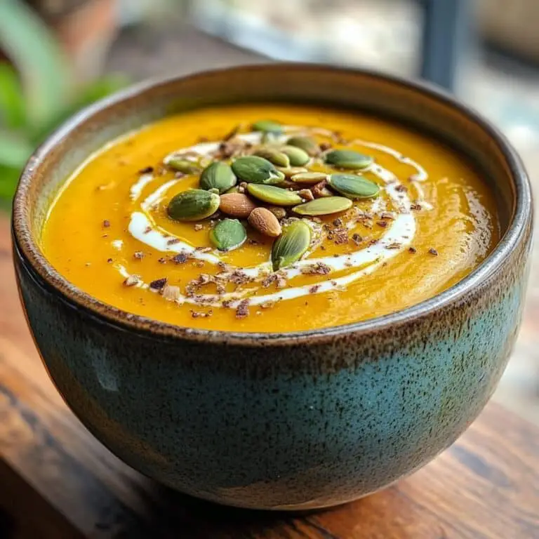 Roasted Butternut Squash Soup with Maple Cream Swirl