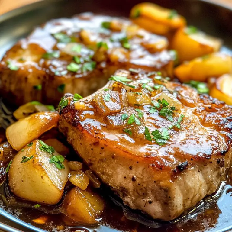 Apple Cider Braised Pork Chops – Tender, Juicy & Flavorful