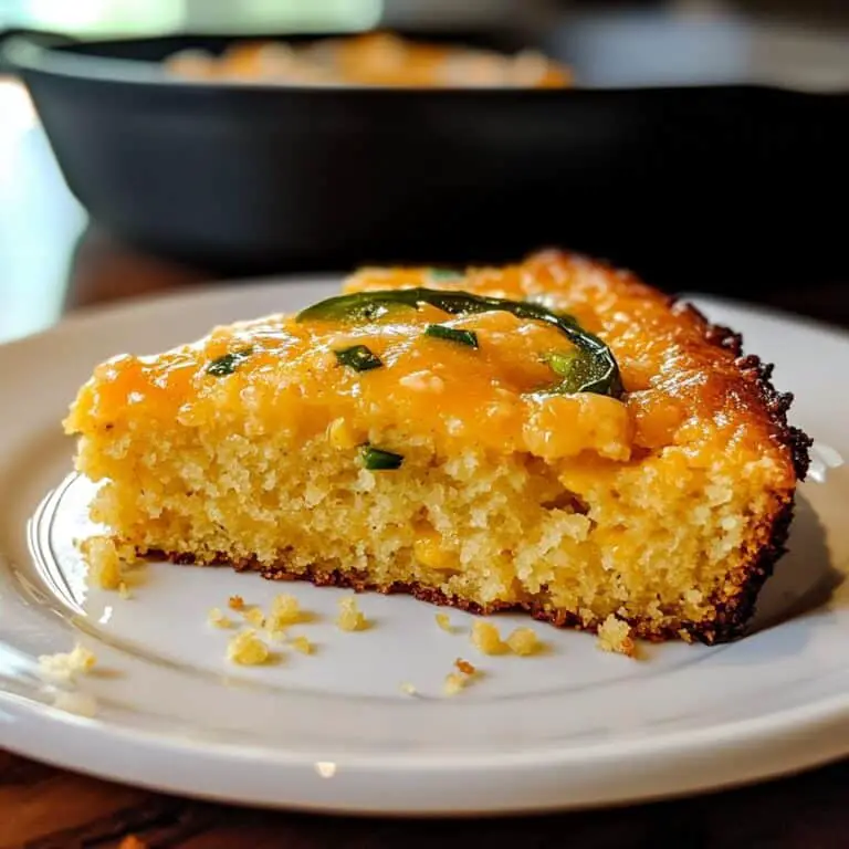 Easy Cheddar Jalapeño Cornbread – Moist with a Kick