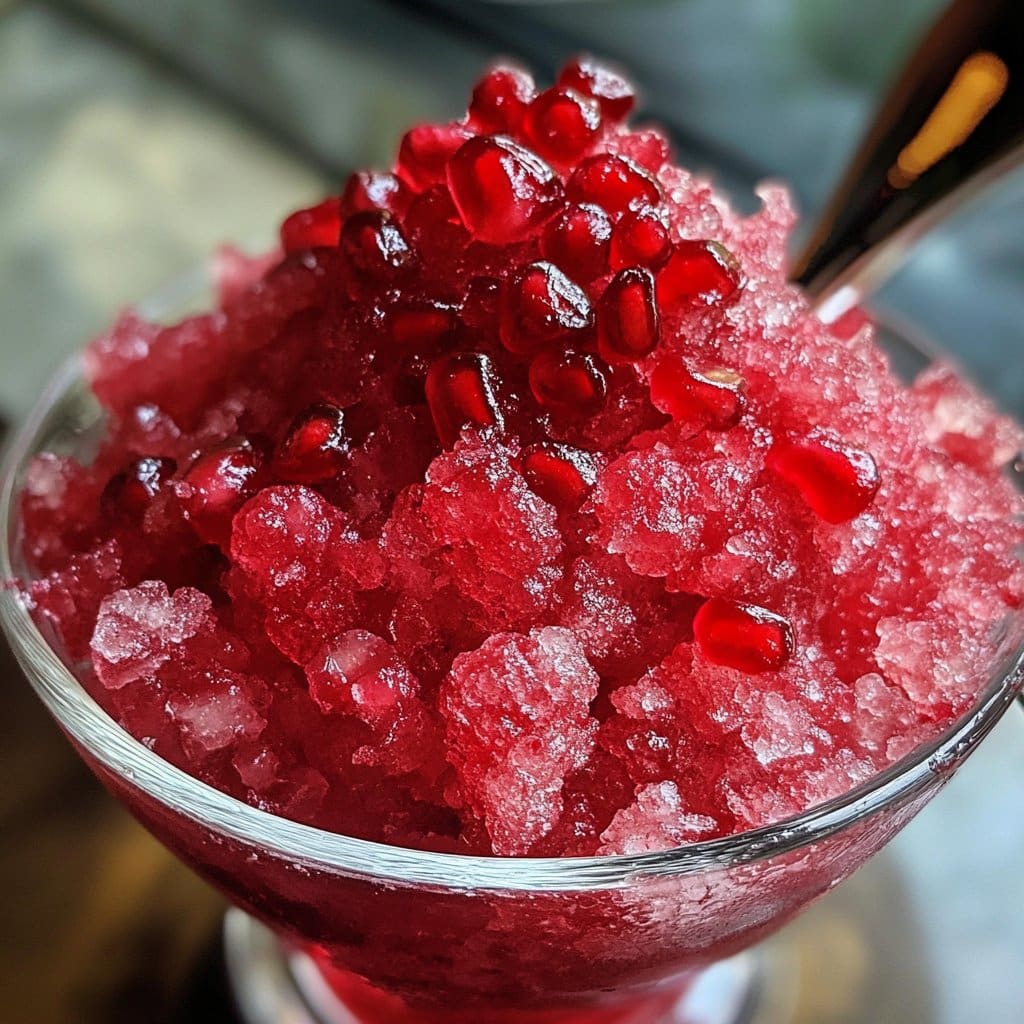 Pomegranate Granita – Light & Refreshing Summer Dessert