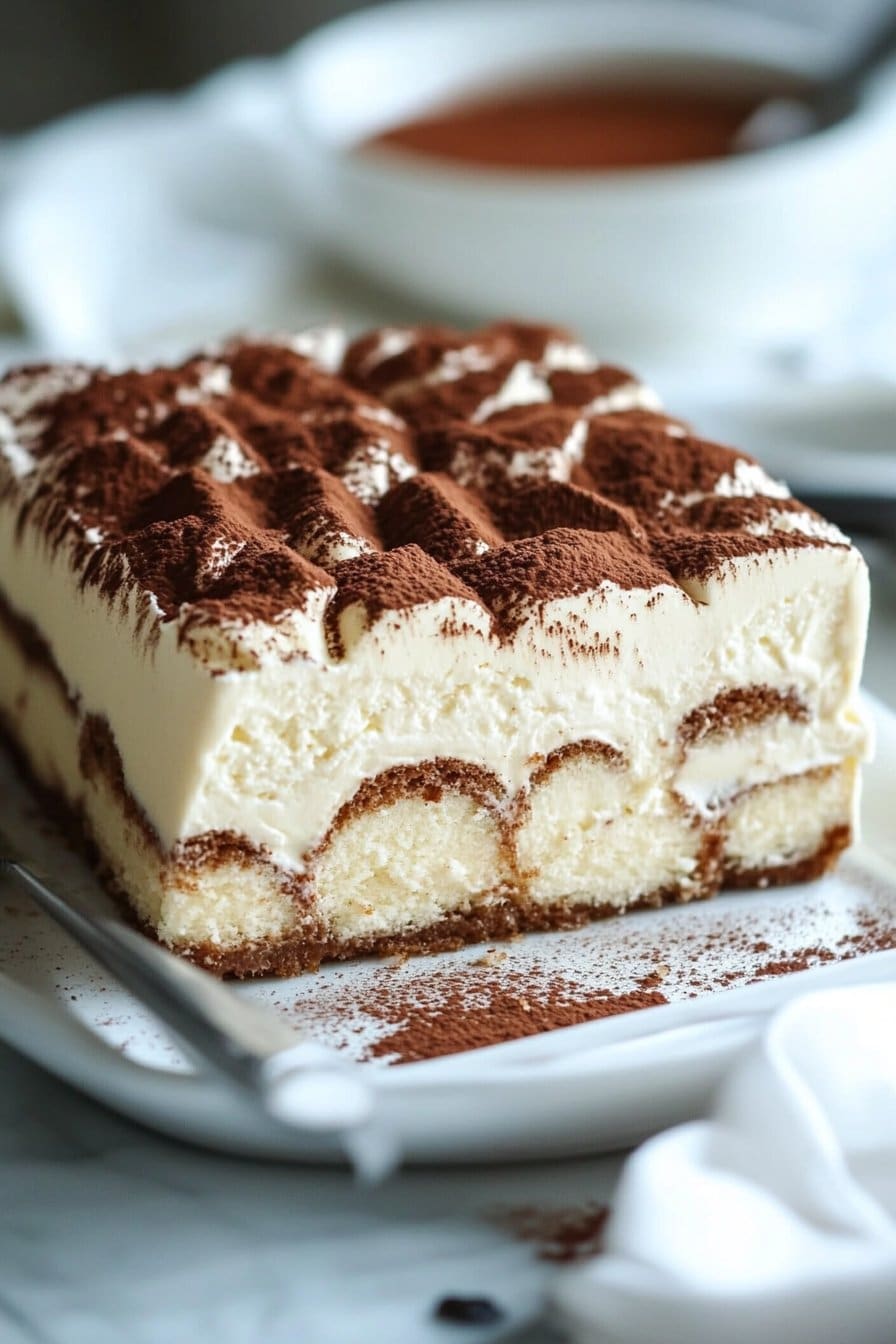 Tiramisu Semifreddo – Easy No-Bake Italian Ice Cream Cake