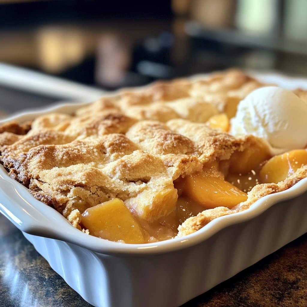 Easy Peach Cobbler with Buttery Crust – No Fuss, Big Flavor