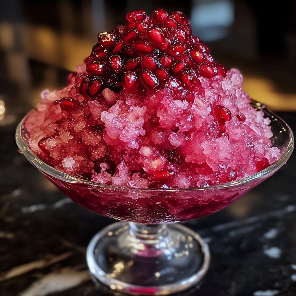 Pomegranate Granita – Light & Refreshing Summer Dessert