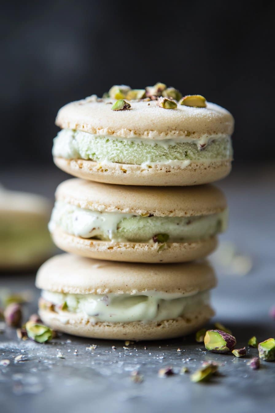 Ricotta Pistachio Ice Cream Sandwiches – Creamy & Nutty Treat