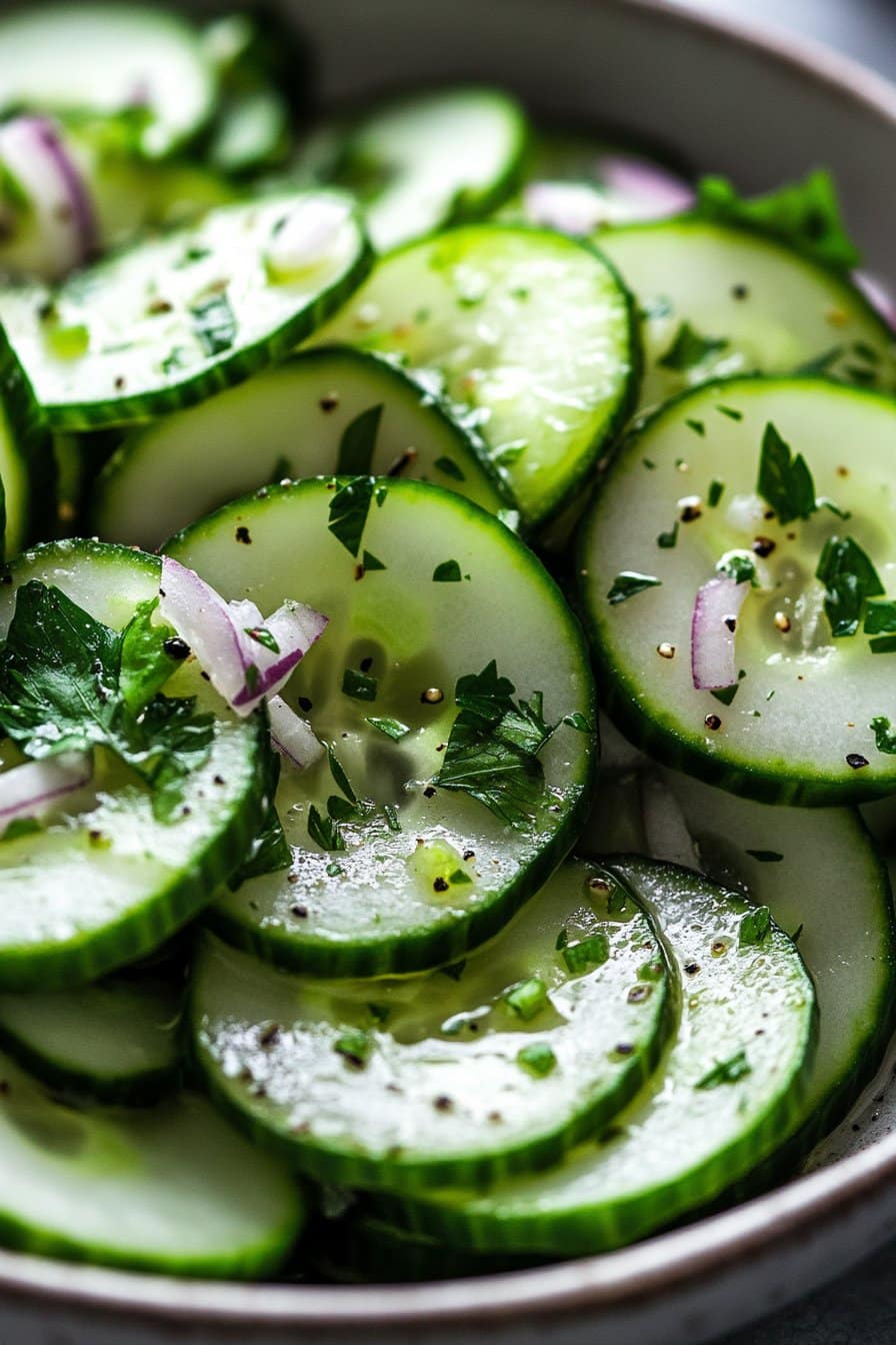 Cucumber Vinegar Salad – Quick Summer Side Dish