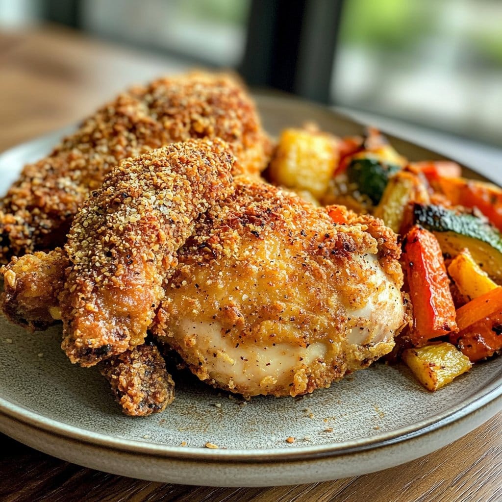 Healthy Baked Fried Chicken – Super Crispy Without Frying