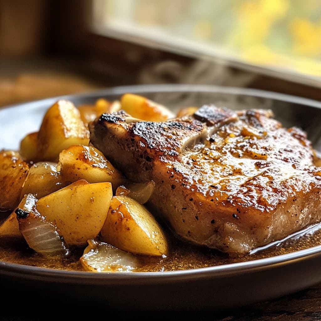 Apple Cider Braised Pork Chops – Tender, Juicy & Flavorful