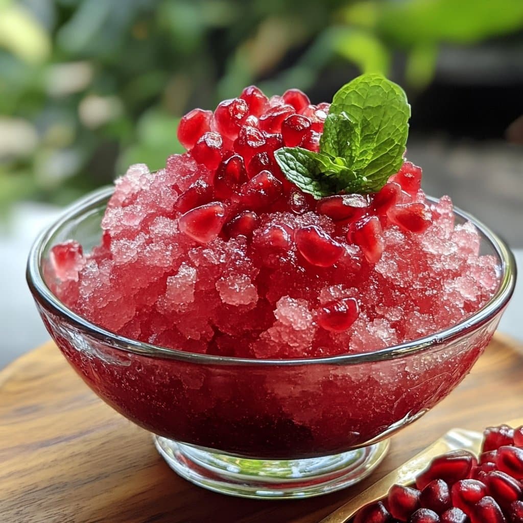 Pomegranate Granita – Light & Refreshing Summer Dessert