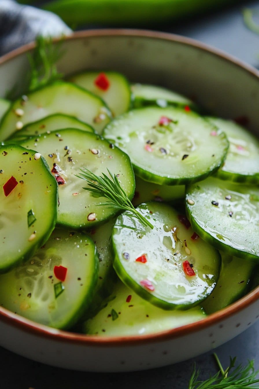 Cucumber Vinegar Salad – Quick Summer Side Dish