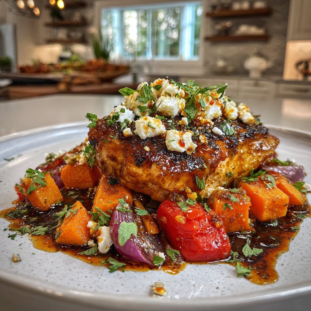 Artisan Hot Honey Infused Feta Chicken - Delicious and Unique Flavor