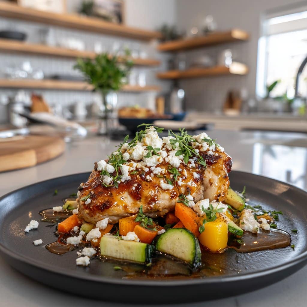 Artisan Hot Honey Infused Feta Chicken - Delicious and Unique Flavor