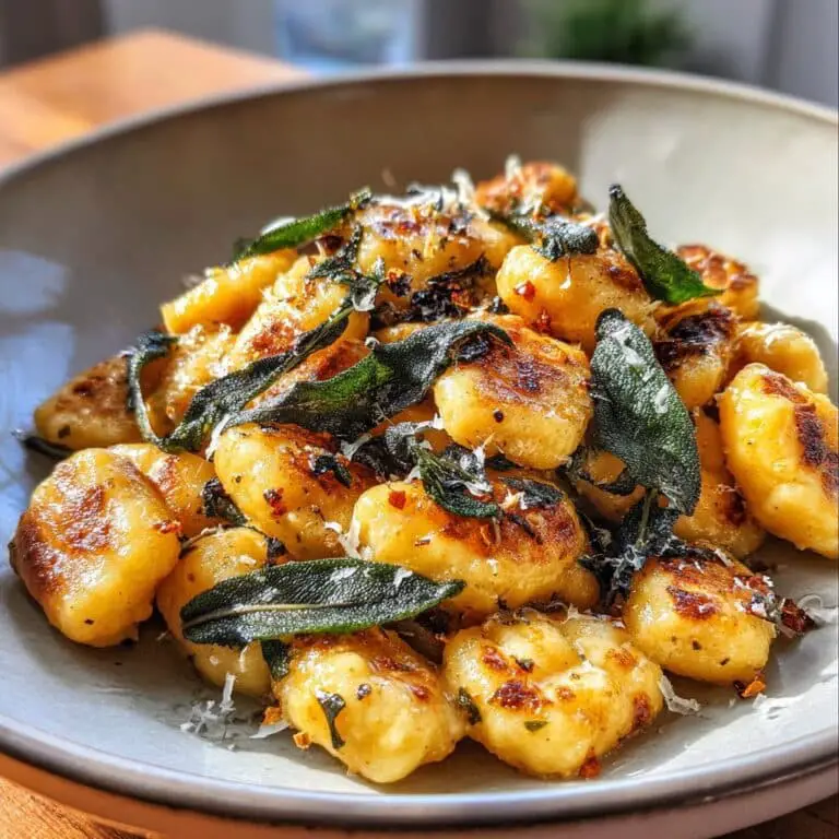 Low Carb Pumpkin Gnocchi – Tossed in Brown Butter & Sage