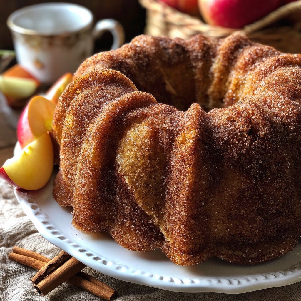 Moist Apple Cider Donut Cake – Sugary, Spiced & Baked