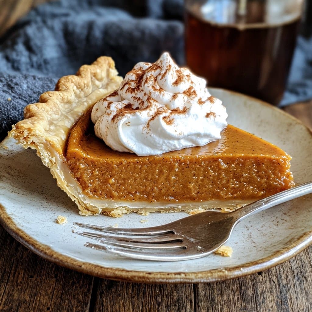 Pumpkin Pie with Maple Whipped Cream – A Fall Favorite