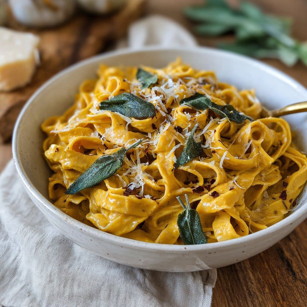 Easy Pumpkin Sage Pasta – Rich, Earthy & Delicious