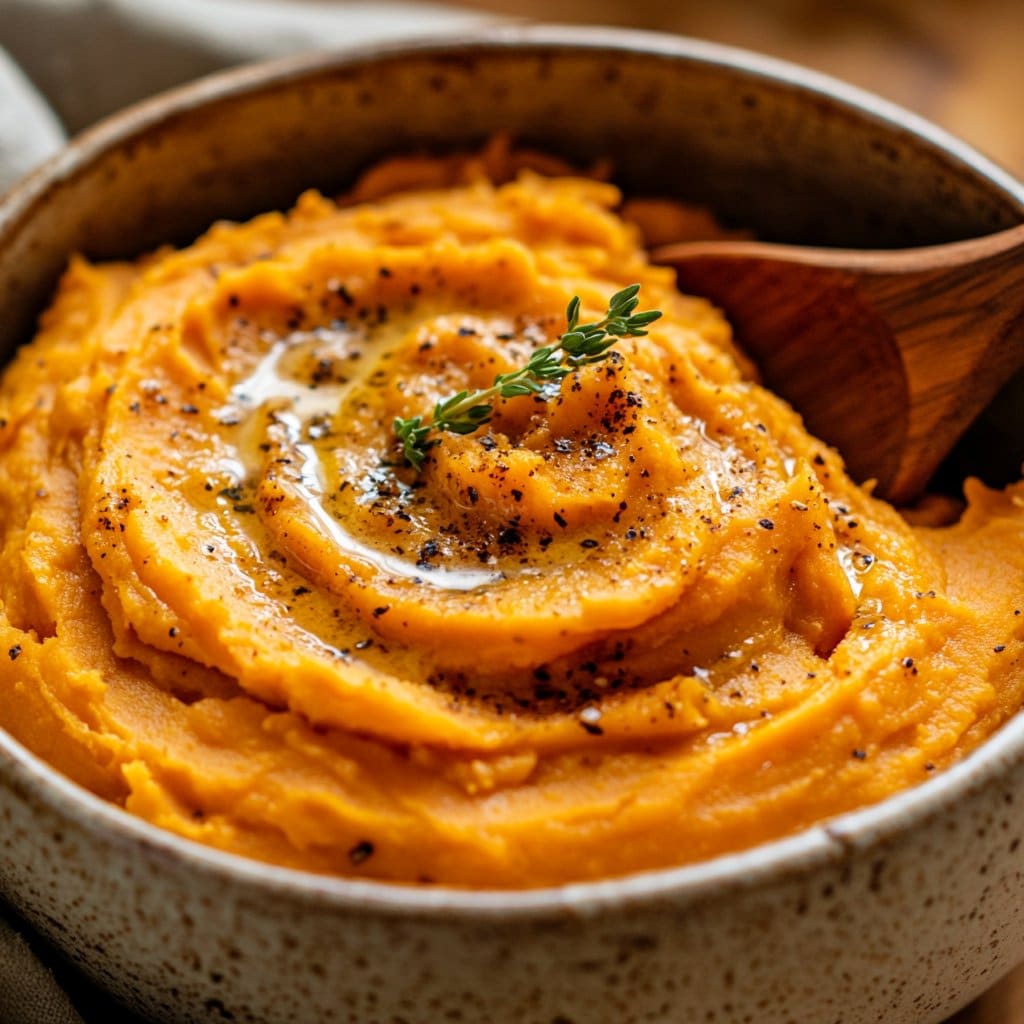 Creamy Sweet Potato Mash with Nutty Brown Butter