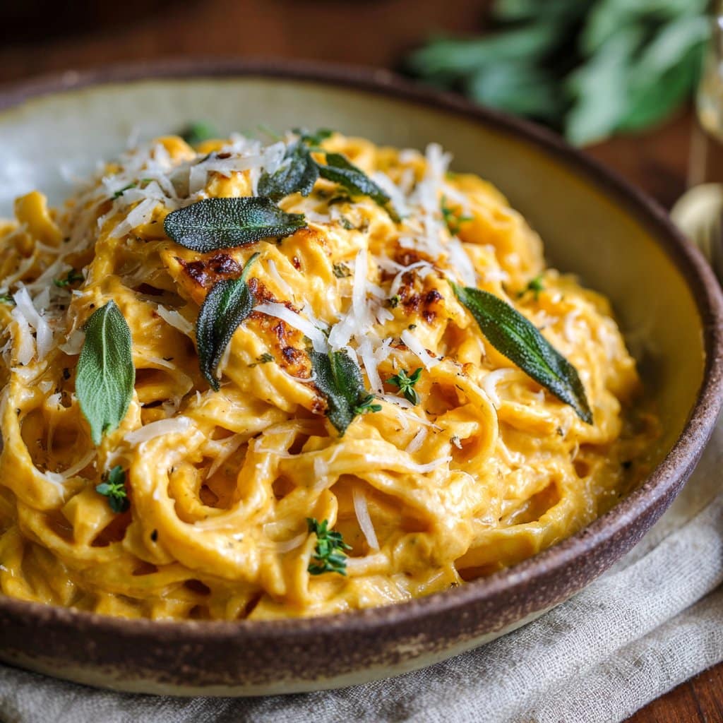 Easy Pumpkin Sage Pasta – Rich, Earthy & Delicious