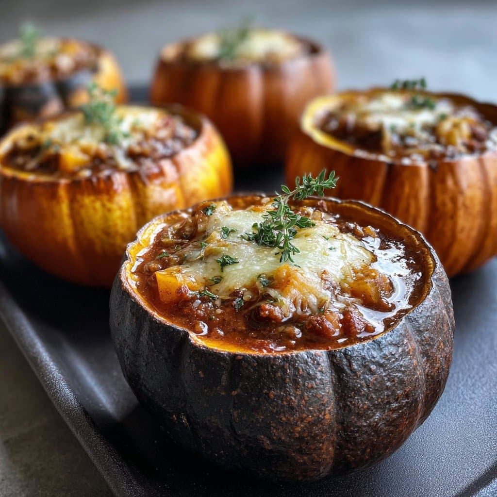 Chili-Stuffed Mini Pumpkins – Edible Bowls for a Festive Meal