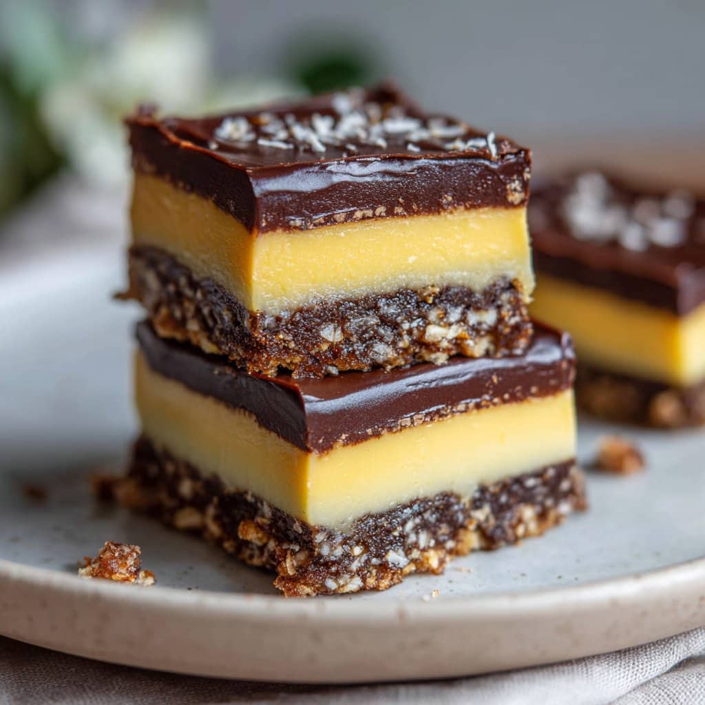 Easy Nanaimo Bars – Chocolate, Custard & Coconut Layers