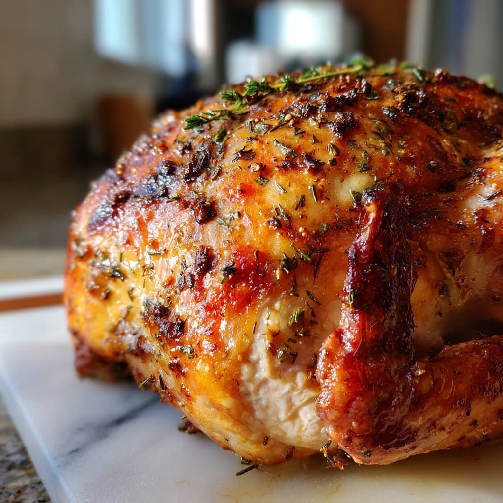 Perfect Roast Turkey – Juicy with Herb Butter Under the Skin