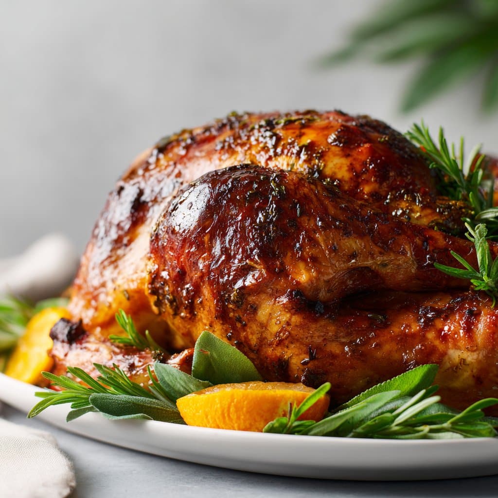 Perfect Roast Turkey – Juicy with Herb Butter Under the Skin