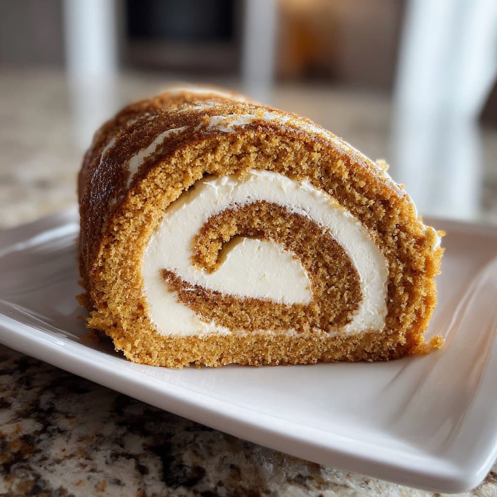 Pumpkin Roll Cake – Classic Fall Dessert with Cream Cheese Filling