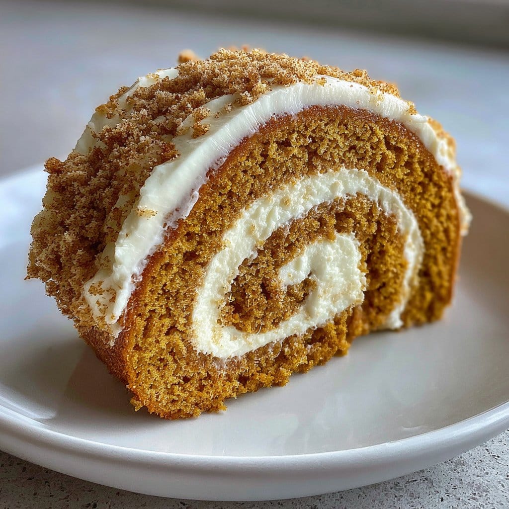 Pumpkin Roll Cake – Classic Fall Dessert with Cream Cheese Filling
