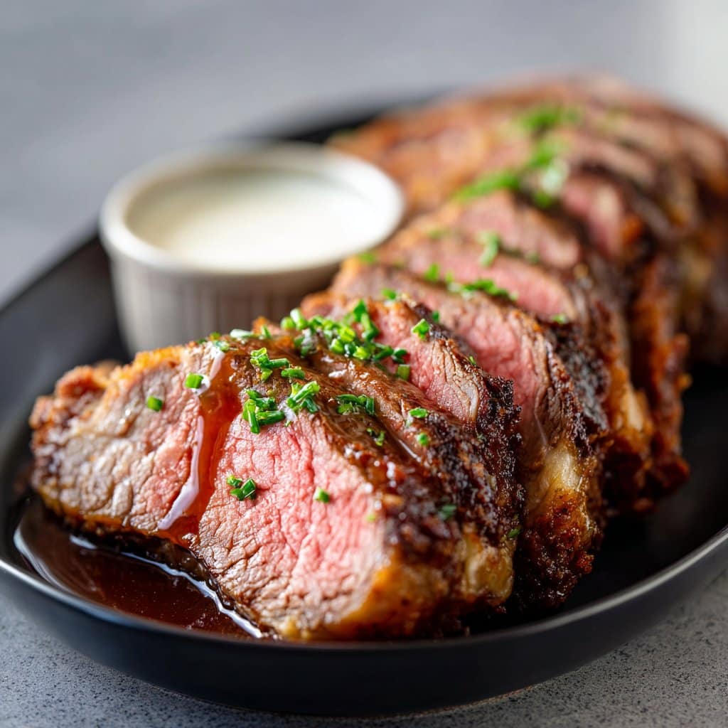 Thanksgiving Prime Rib – Juicy, Tender & Bold with Horseradish Cream