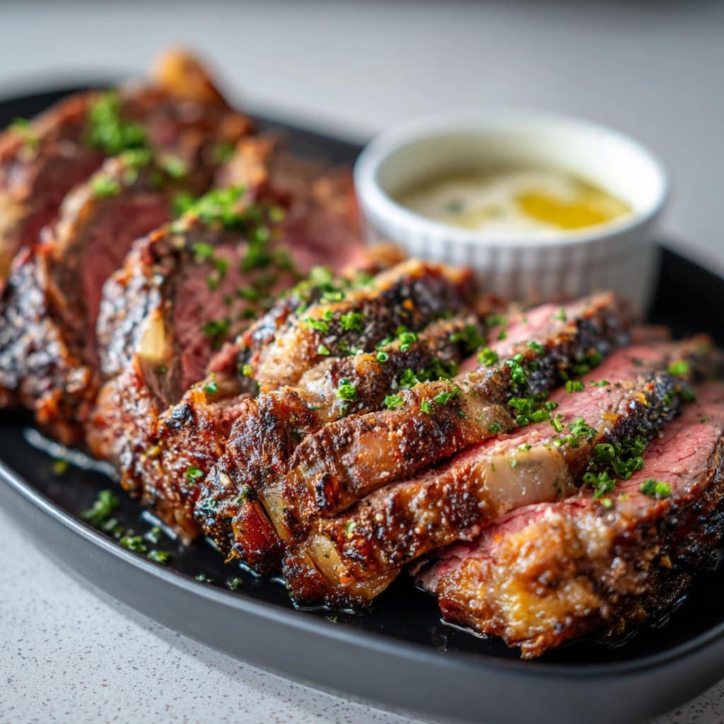 Thanksgiving Prime Rib – Juicy, Tender & Bold with Horseradish Cream