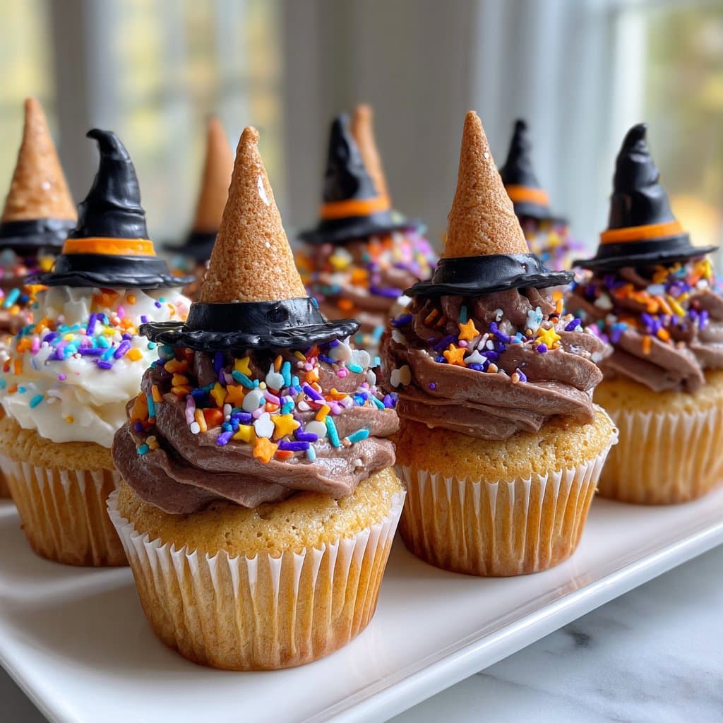 Witch-Hat Cupcakes – A Magical Halloween Treat