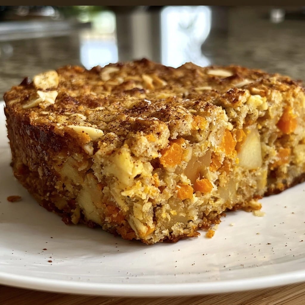 Apple, Carrot, and Oat Breakfast Bake