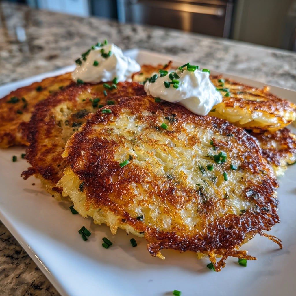 Crispy Cheese Potato Pancakes with Onion – A Family Favorite