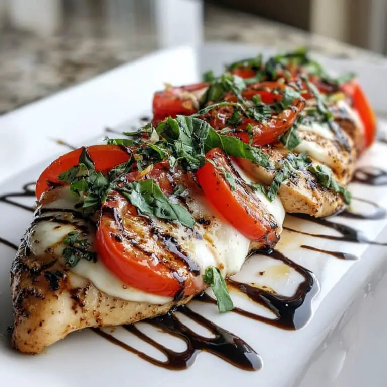 Easy Chicken Caprese – Juicy Chicken with Mozzarella, Tomato & Basil