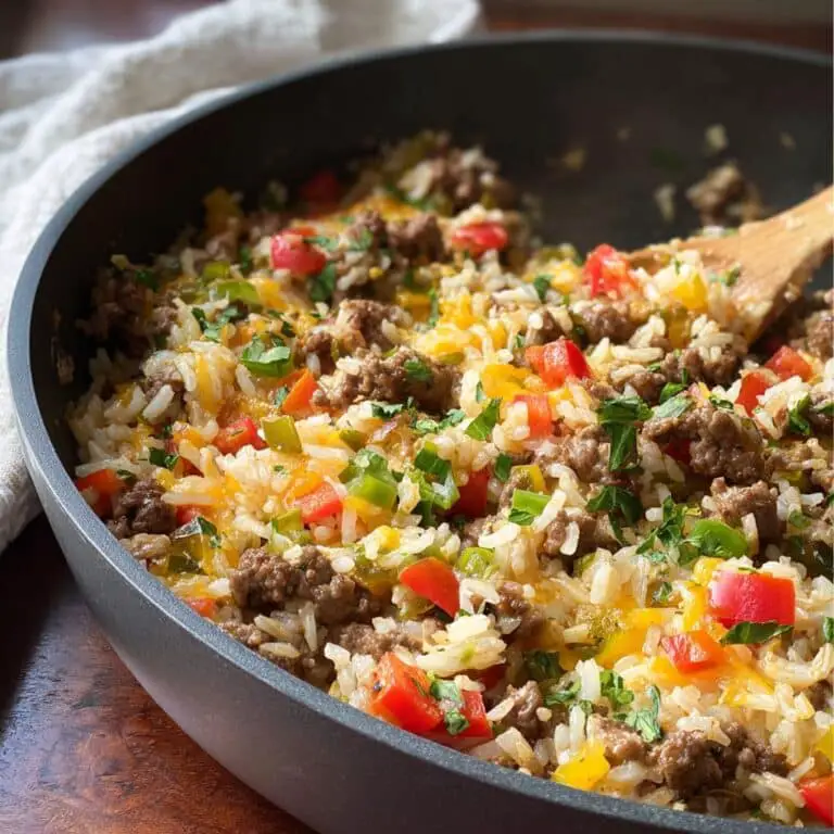 Ground Beef and Rice Skillet – Easy One-Pan Weeknight Dinner